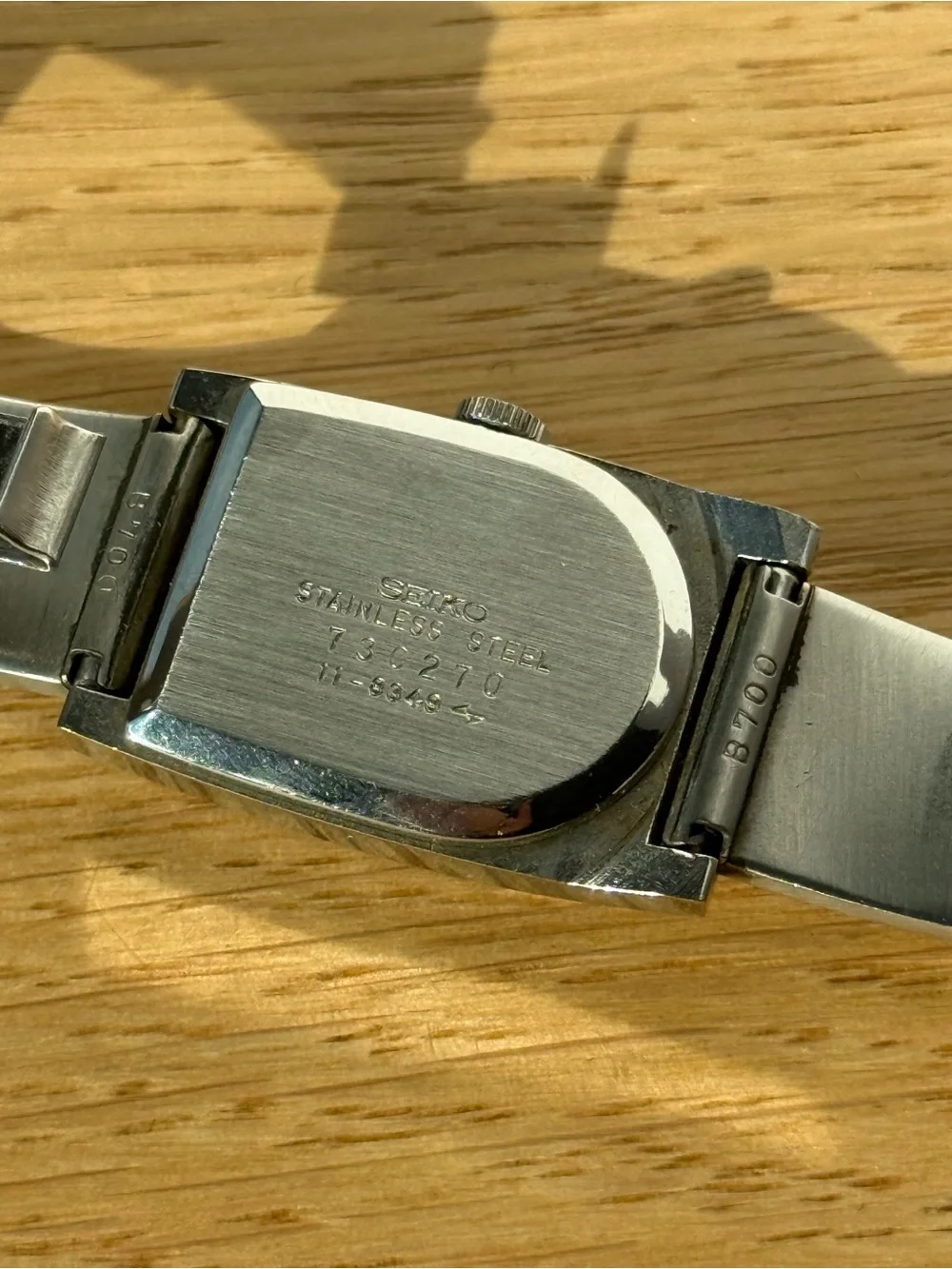 Vintage Seiko manual wind modernist watch. Ref 7302-710